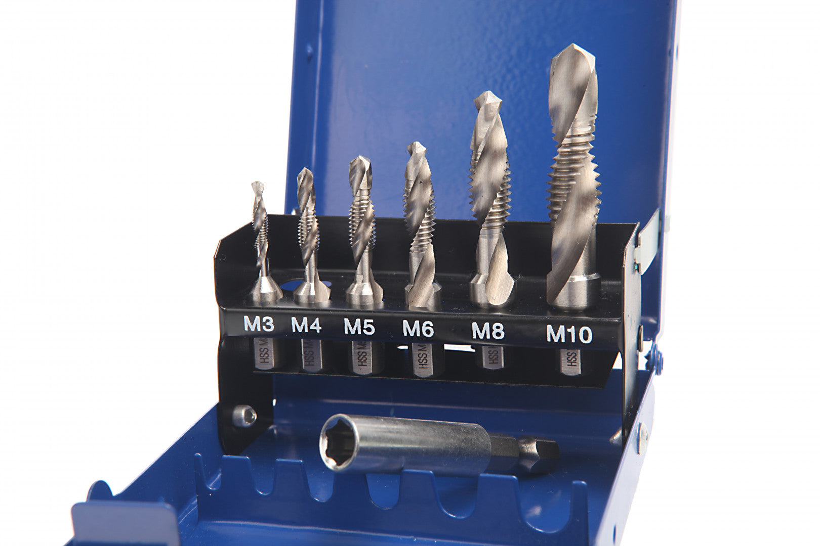 Sada 7 vrtákov - závitníkov HSS-G, HEX