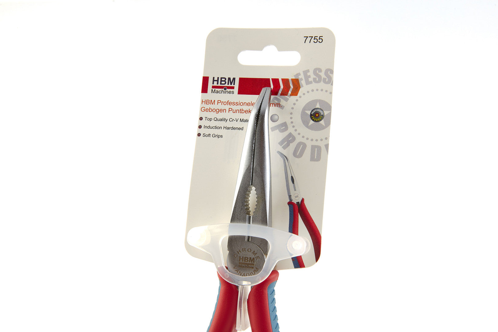 Kliešte dlhé zahnuté 200mm