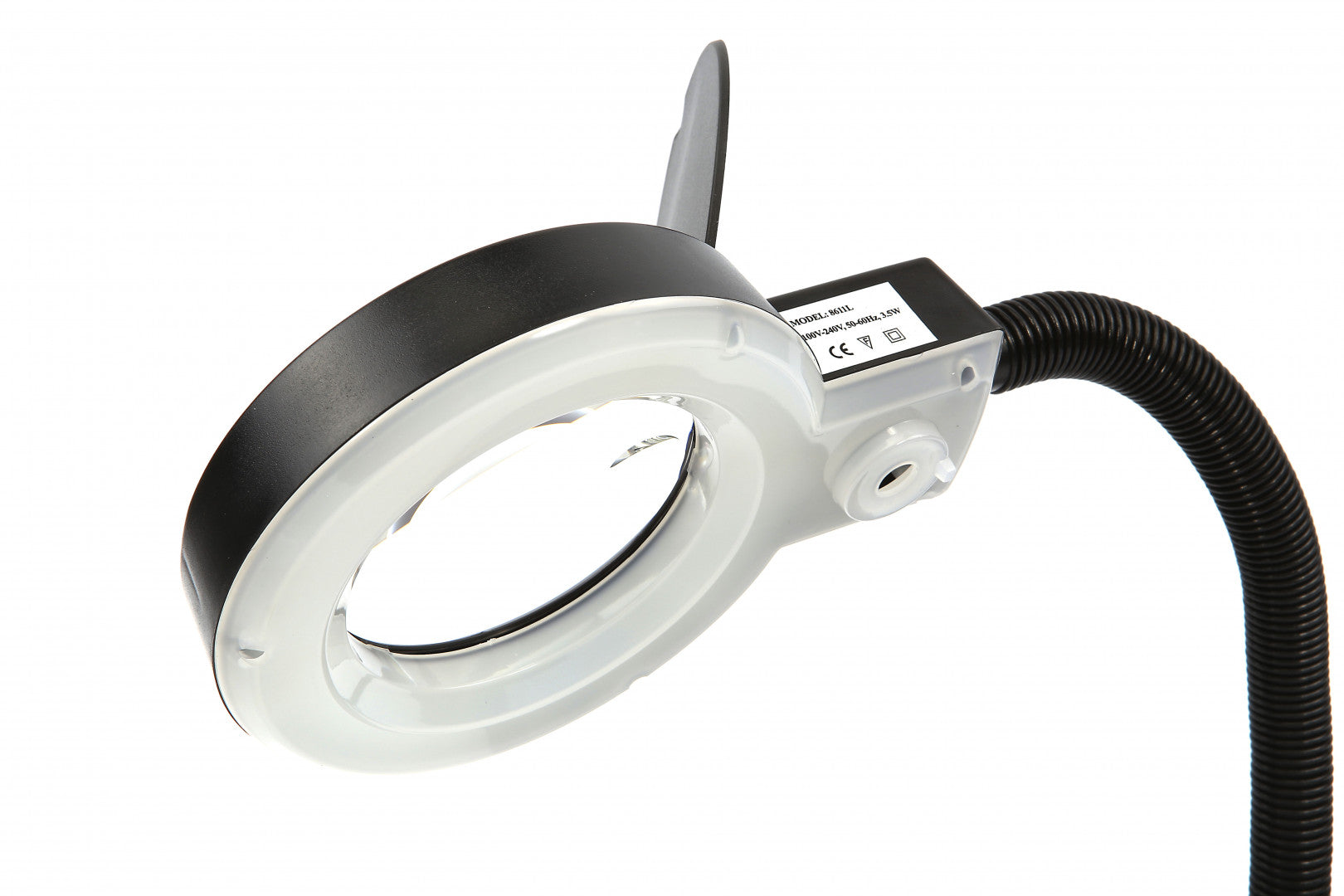 Stolová lampa s lupou a flexibilným ramenom