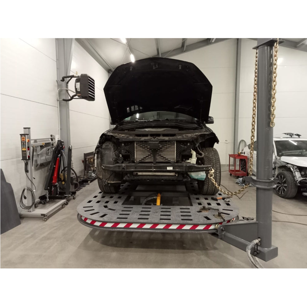 Stojan na manipuláciu s karosériami áut – ťažný dozer