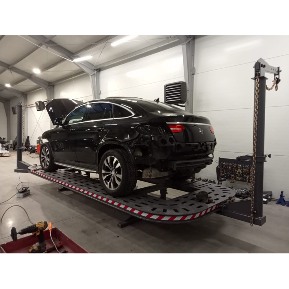 Stojan na manipuláciu s karosériami áut – ťažný dozer