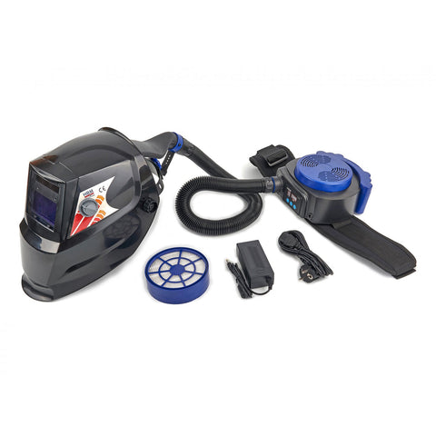 Automatická samostmievacia zváracia kukla - zváračská maska s filtráciou vzduchu