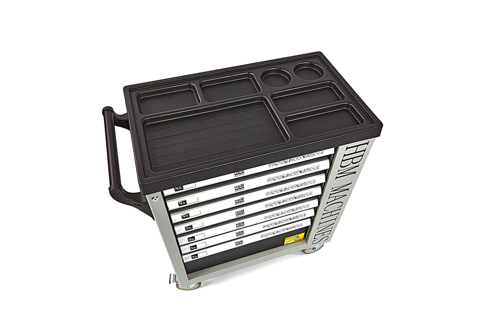Profesionálna skrinka - dielenský vozík s náradím, so 7 zásuvkami, 245ks náradia, 6 vložiek carbon - HBM Holandsko, premium