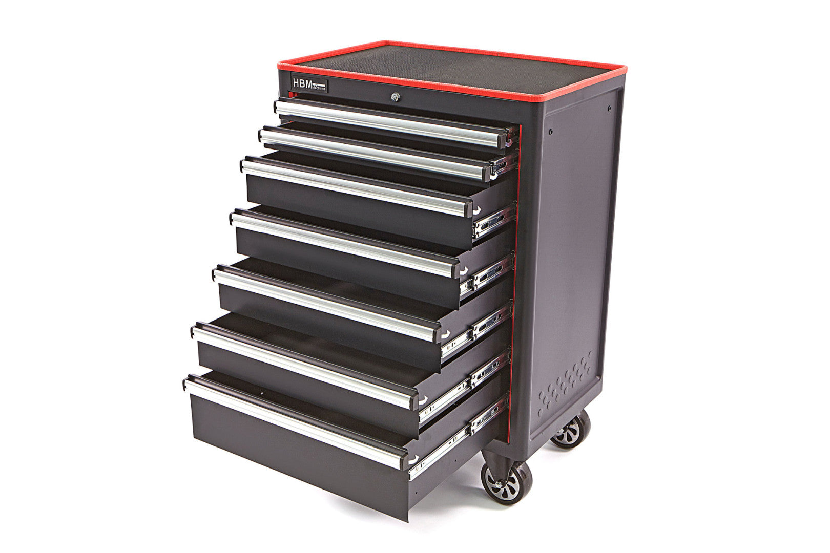 Profesionálna skrinka - vozík na náradie, 7 zásuviek HBM
