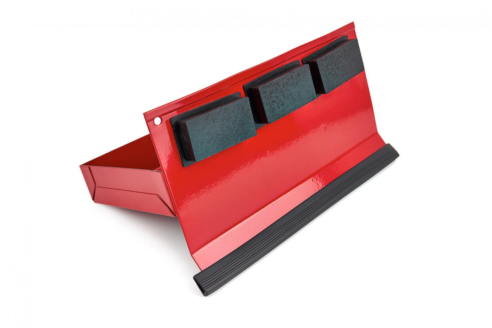 Sada 4 magnetických políc na skrinku na náradie, červená