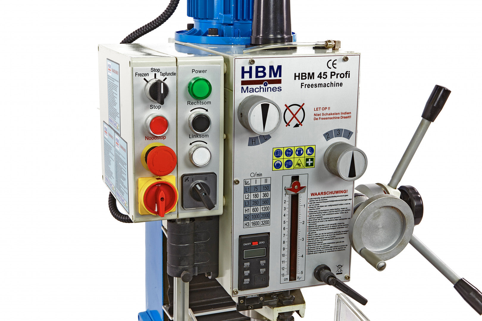 Profesionálny frézovací a vŕtací stroj 45 - 230V