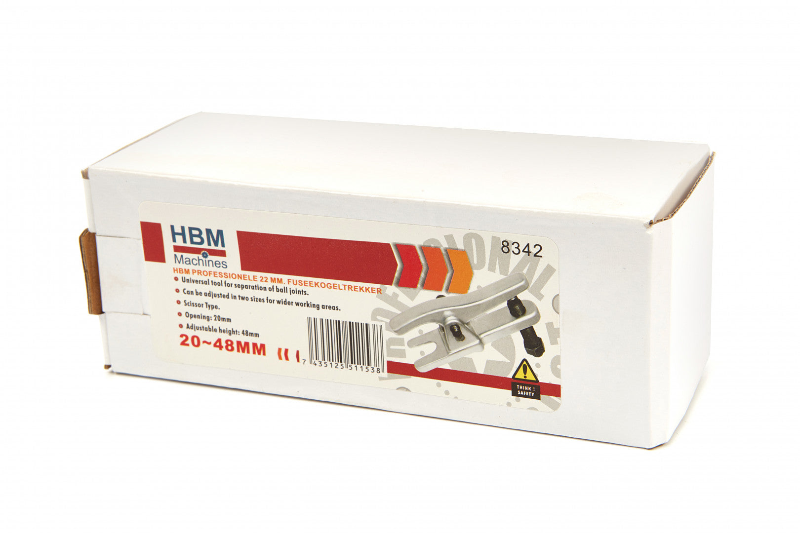 Sťahovák čapov, guľových kĺbov a koncoviek 22mm HBM Machines Holandsko