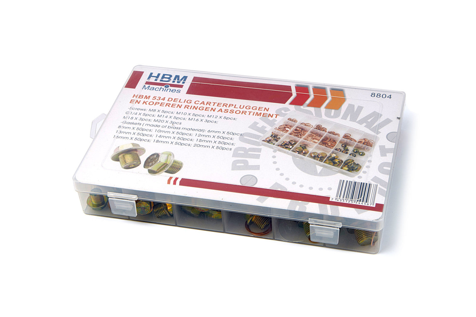 Sada skrutiek a zátok olejovej vane 534 kusov