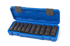 Sada dlhých rázových nástrčných hlavíc 1/2'', 10 - 22mm, 10ks HBM Machines Holandsko
