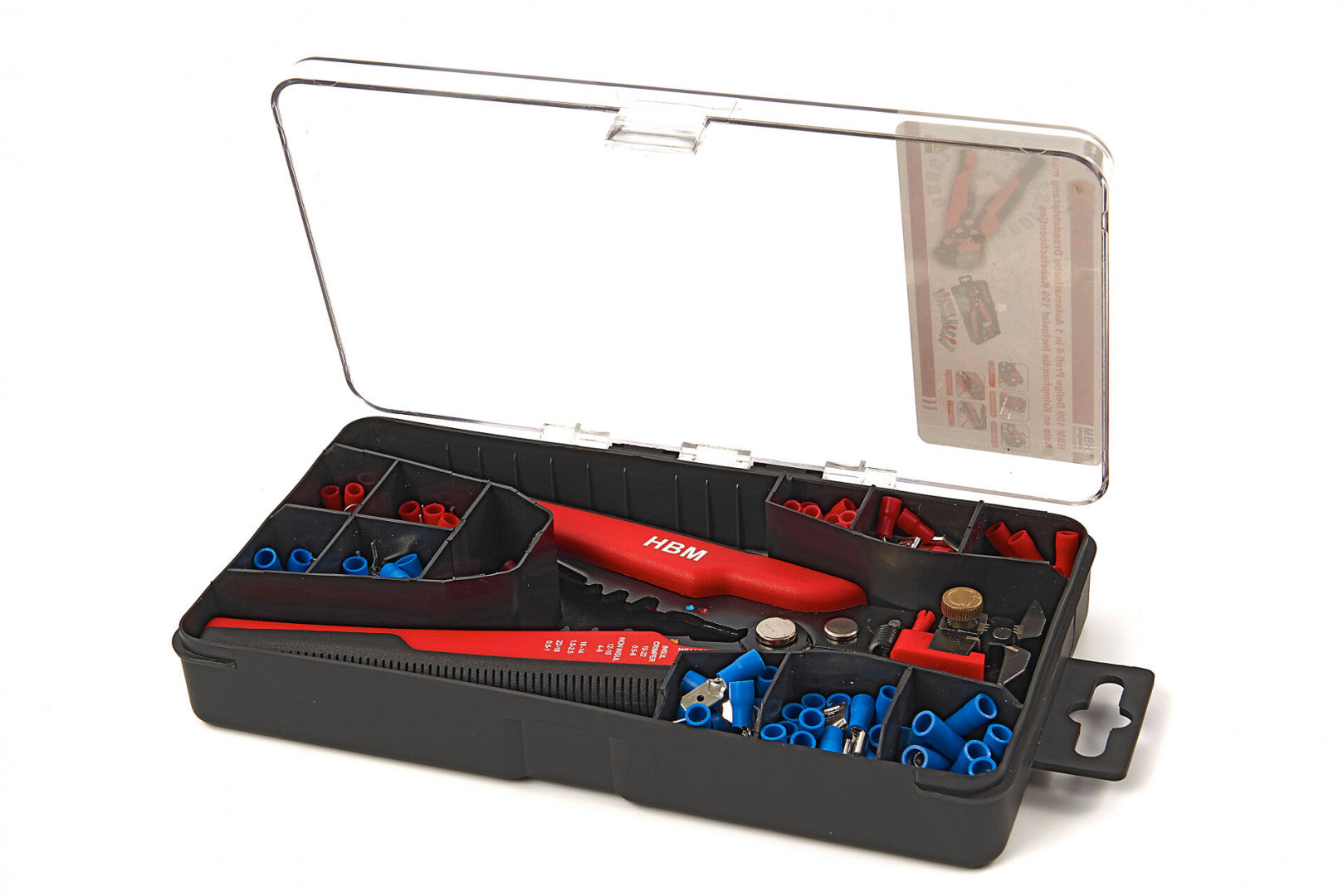 Sada automatických klieští na lisovanie, odizolovanie a strihanie elektrických káblov 4 v 1, 199 kusov