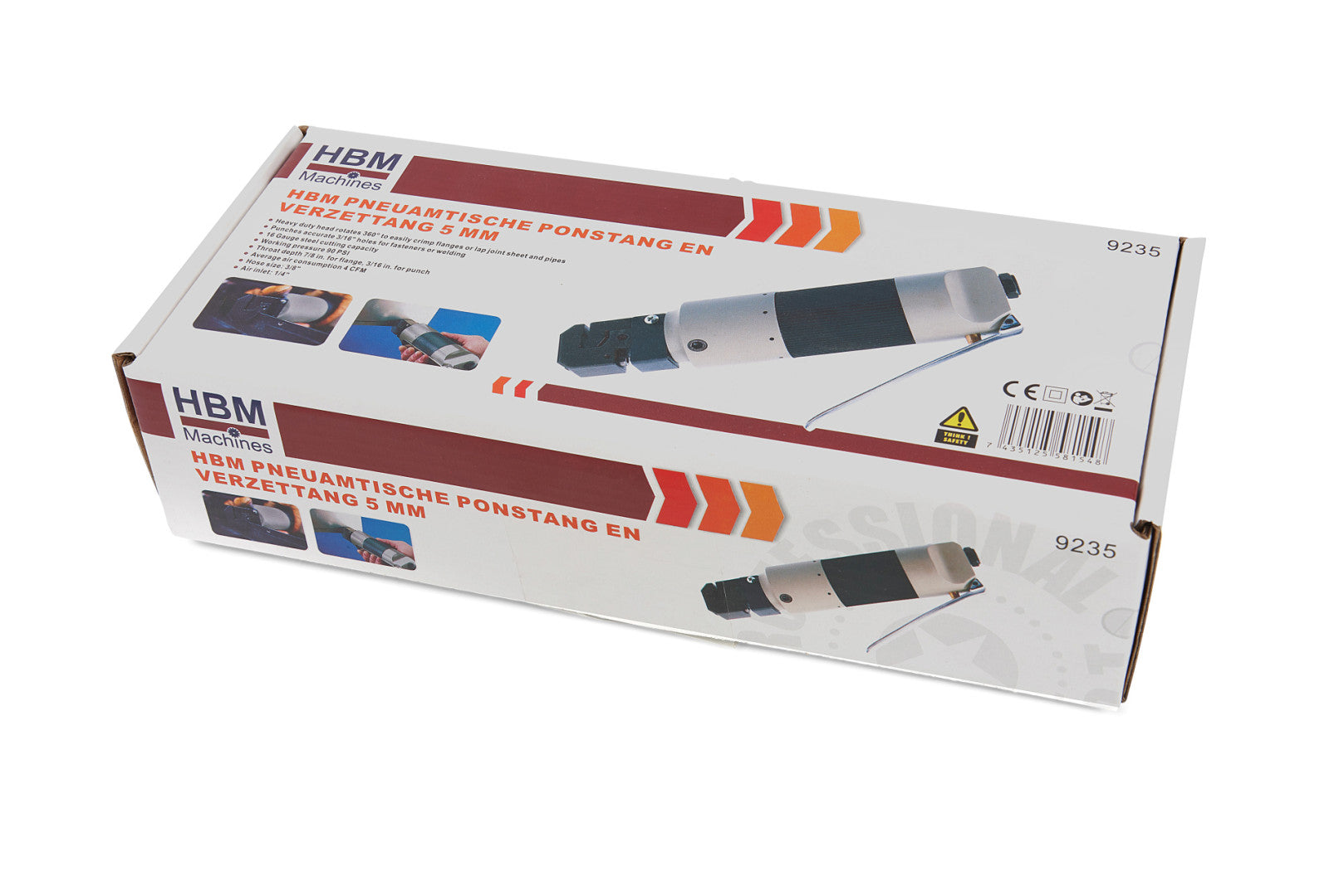 Pneumatický nástroj na falcovanie a dierovanie