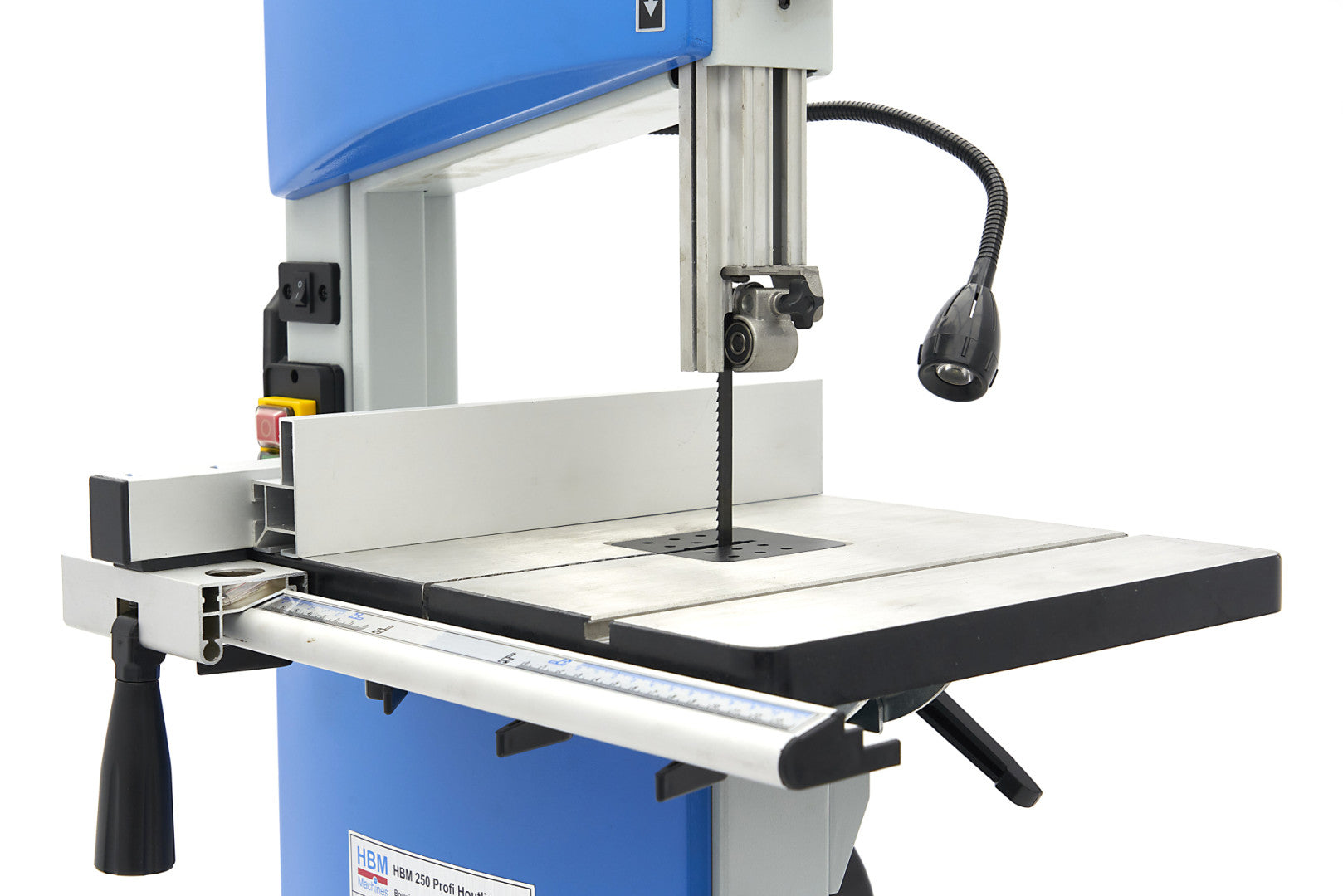 Profesionálna vertikálna pásová píla na drevo HBM 250, 230V, 375W