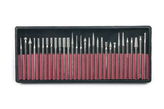 Sada diamantových fréz 3mm, 30ks HBM