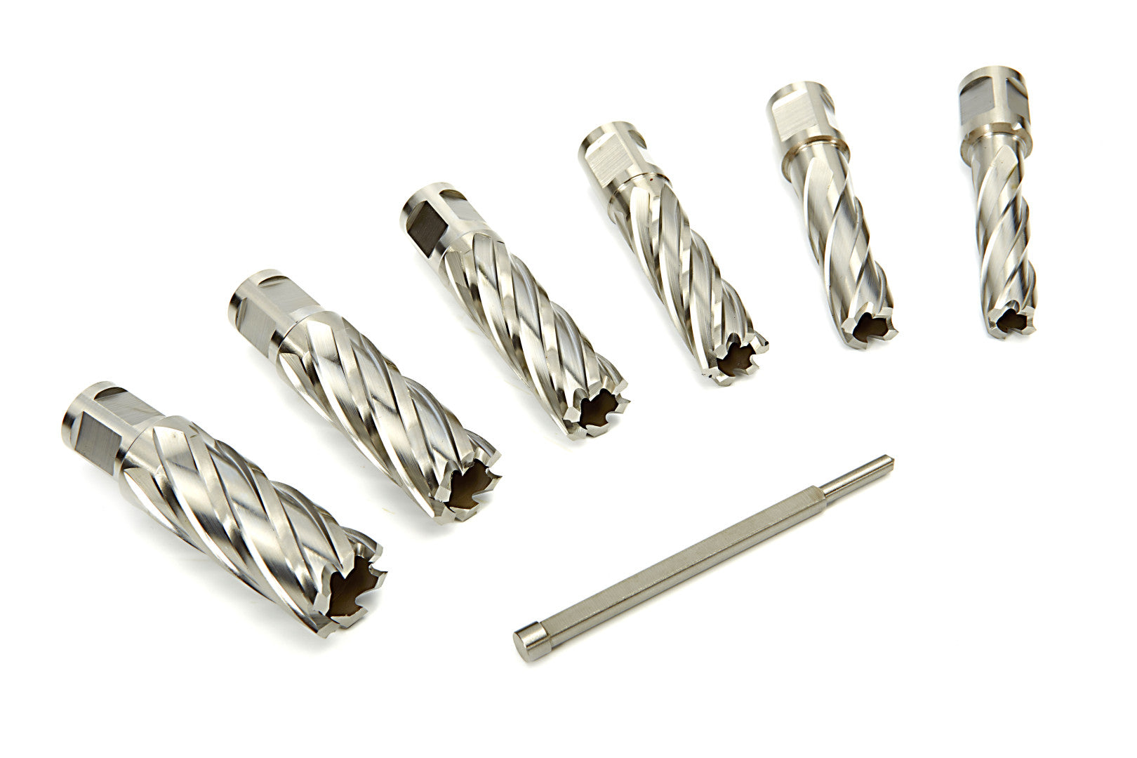 Sada vykružovacích korún a vrtákov HSS kobalt extra dlhé