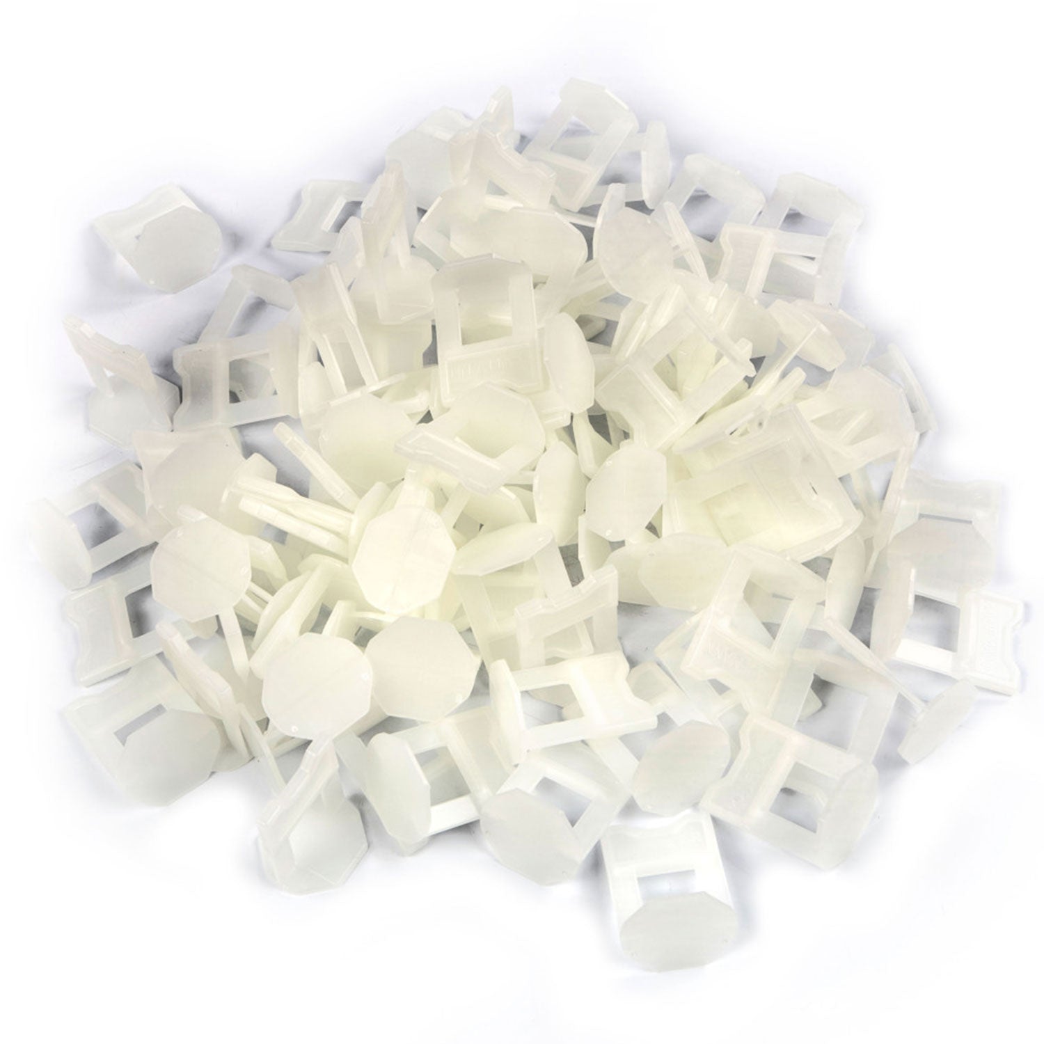 Sada nivelačných klipov/klieští na dlažbu a obklady – 100 kusov