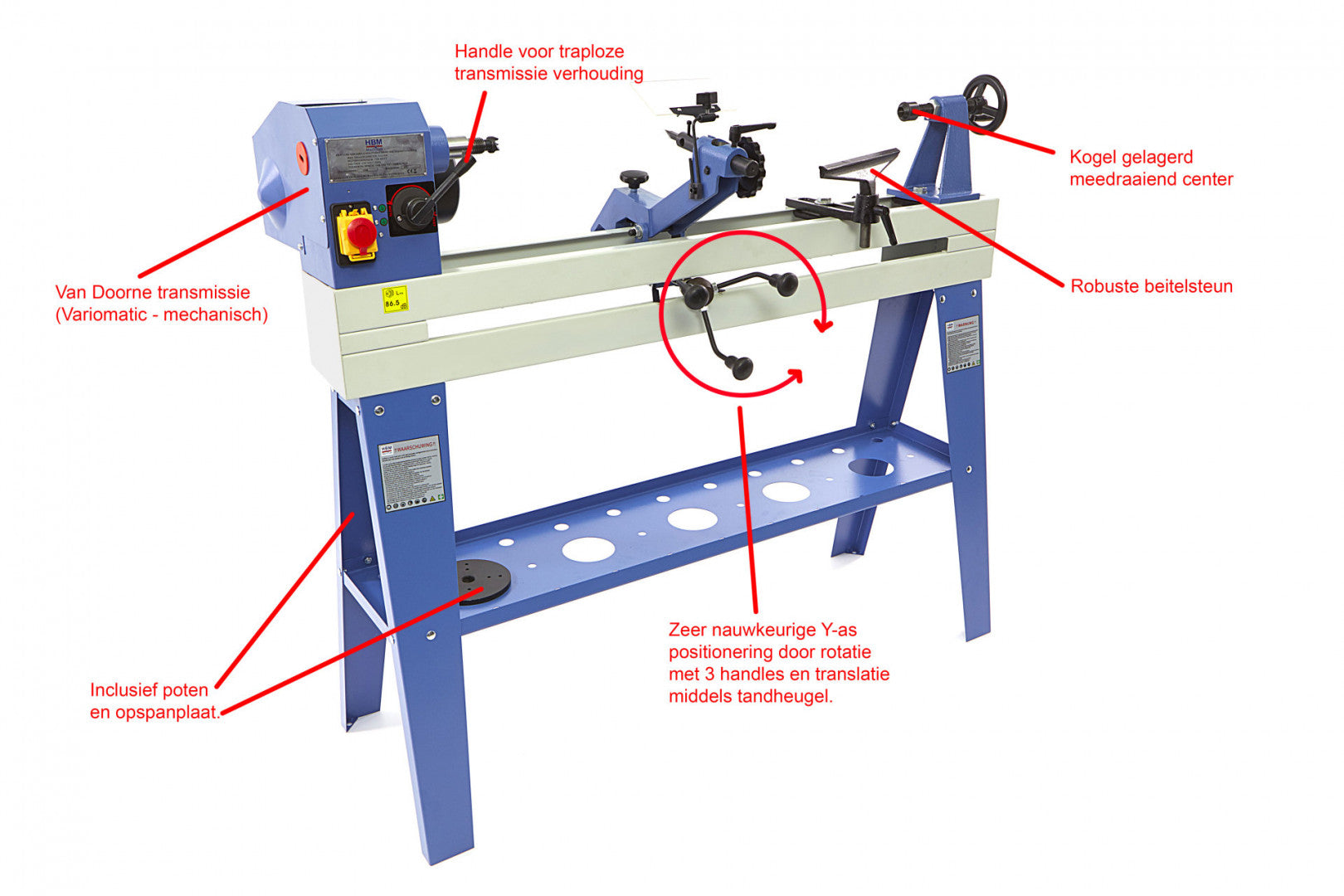 Sústruh na drevo s kopírovacím zariadením hbm 1100 750 w 230 v