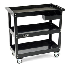 Mobilný montážny vozík s 3 policami, držiakom na skrutkovače a spreje