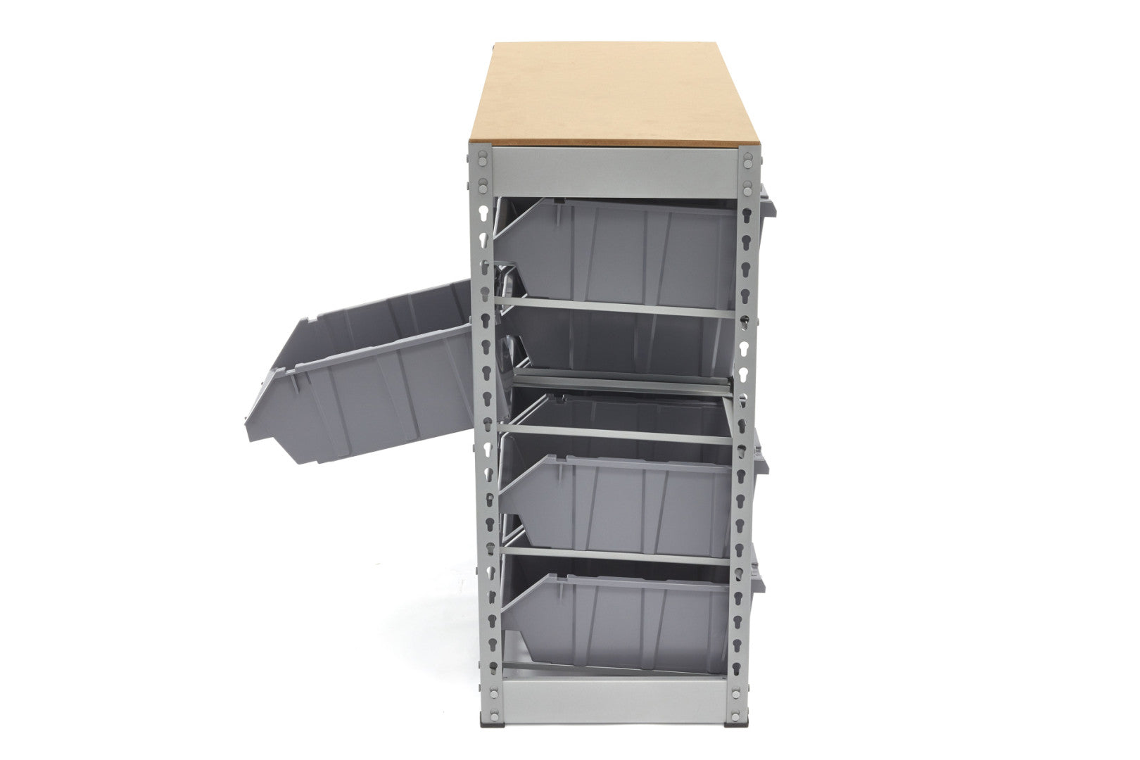 Stojanový organizér - regál s 12 úložnými boxami