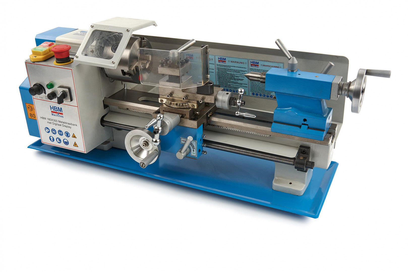Sústruh na kov s digitálnym dispejom 180 x 300 HBM