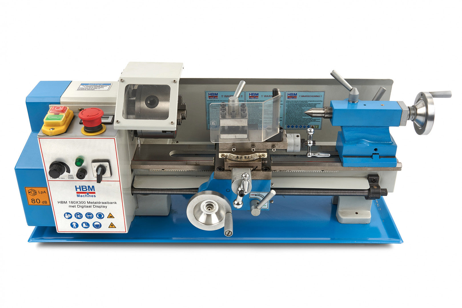 Sústruh na kov s digitálnym dispejom 180 x 300 HBM