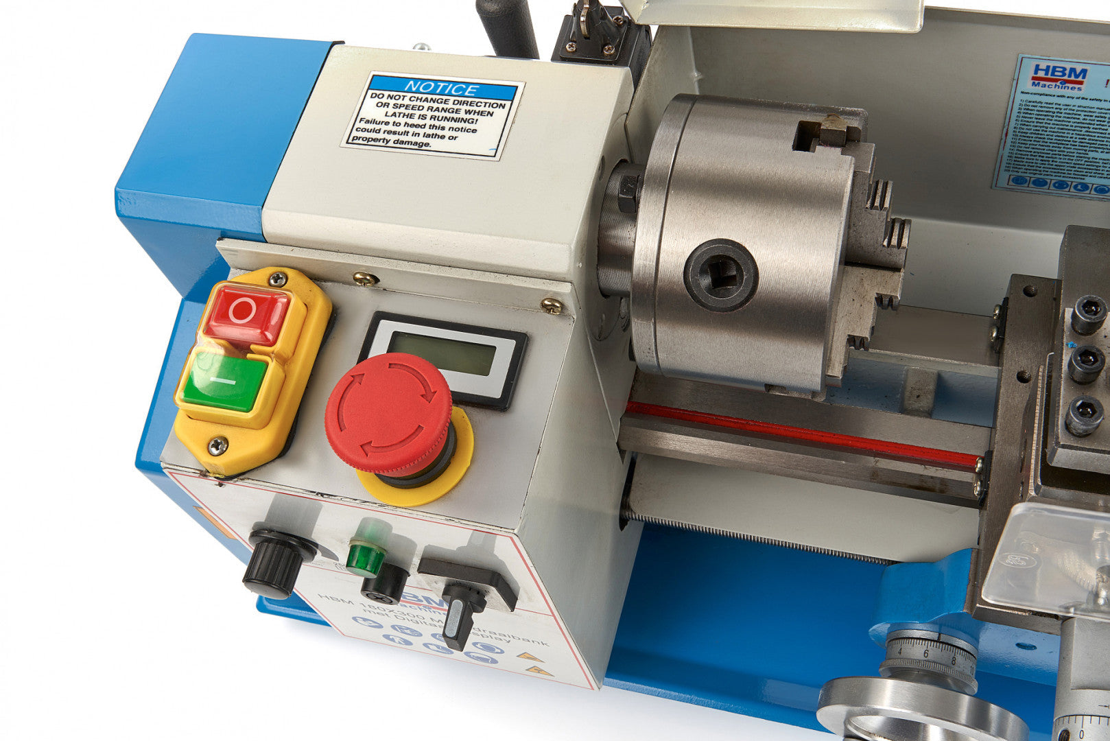 Sústruh na kov s digitálnym dispejom 180 x 300 HBM