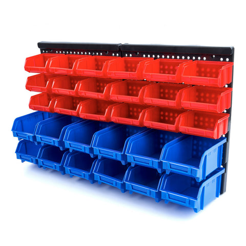 Nástenný organizér s 30 úložnými boxami, 65 × 38cm HBM Machines Holandsko