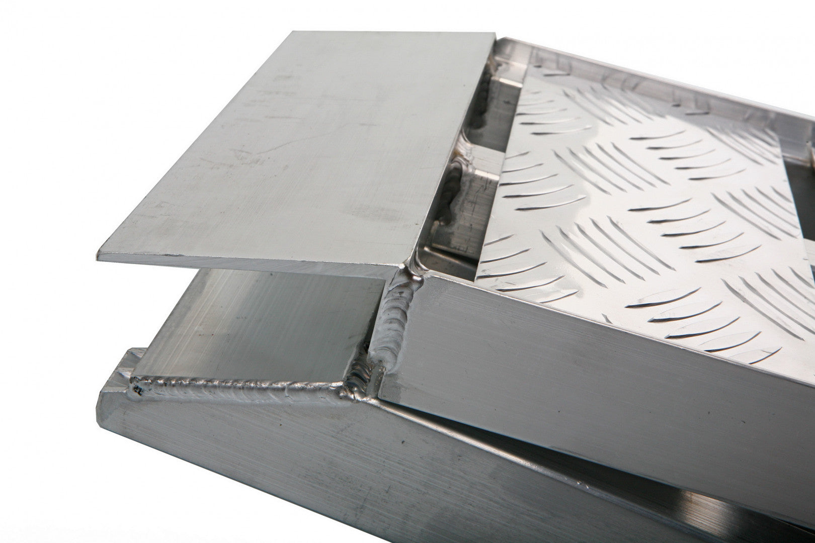 Skladacia hliníková nájazdová rampa, prenosná 680kg 225cm HBM Holandsko