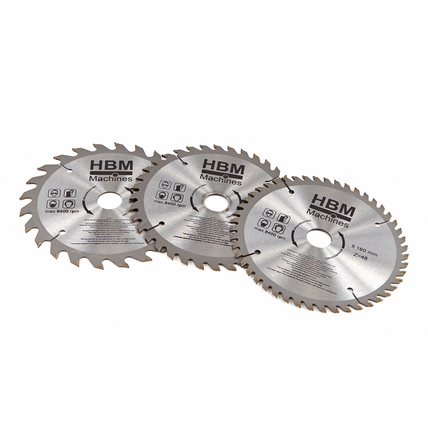 Sada kotúčov na kotúčovú pílu 160 mm 3 kusy