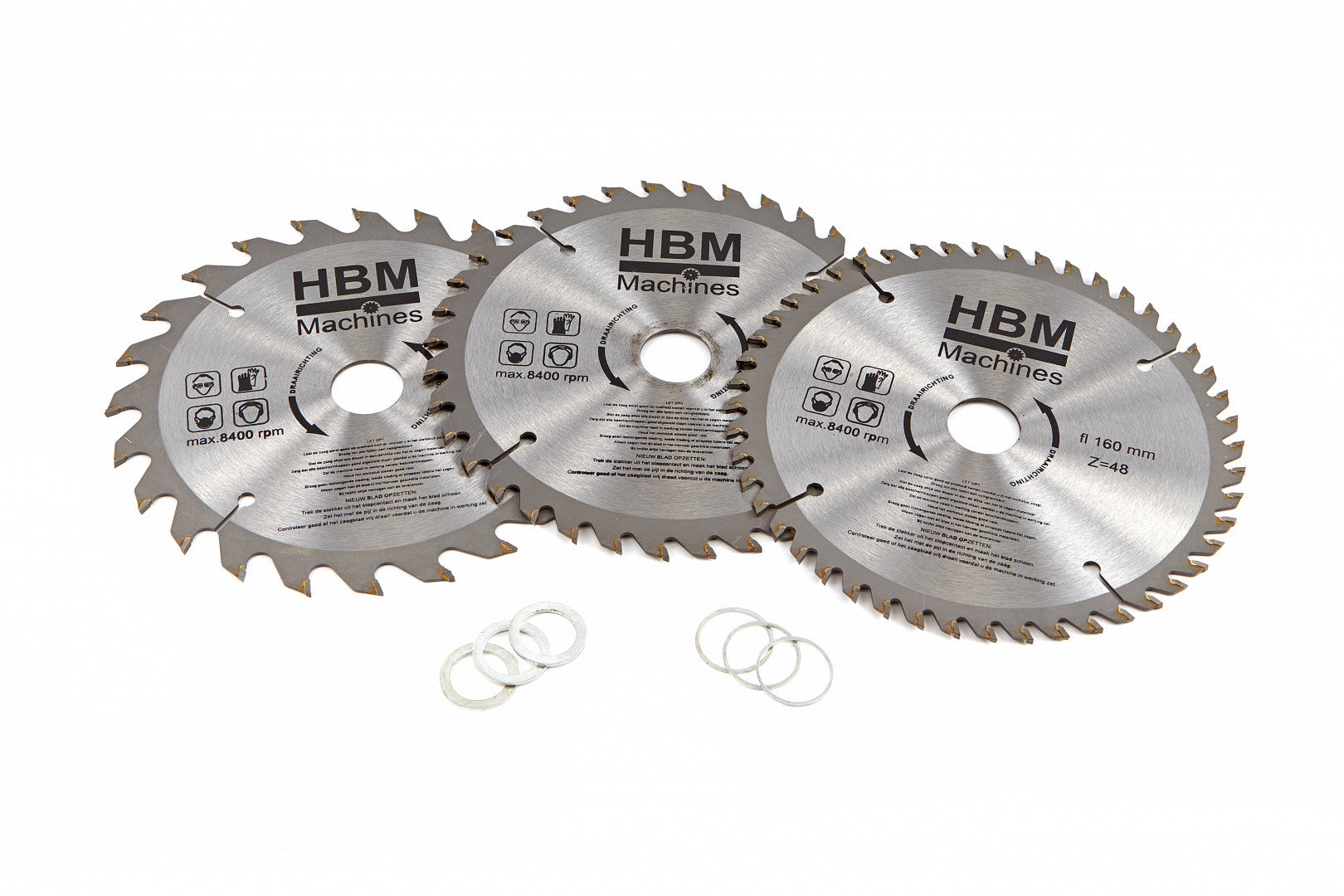 Sada kotúčov na kotúčovú pílu 160 mm 3 kusy