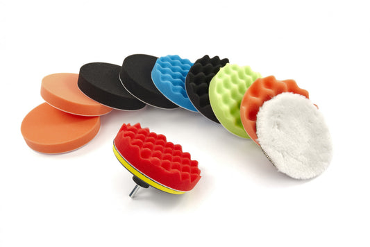 Sada náhradných špongií HBM pre leštičku 180 mm – 12 kusov