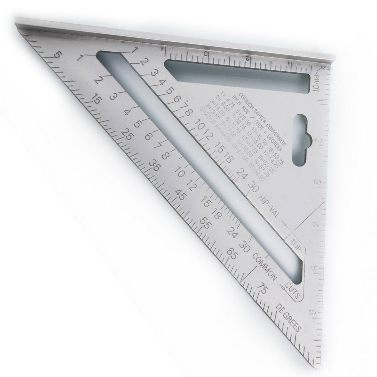 Trojuholníkové meracie pravítko z hliníka – HBM