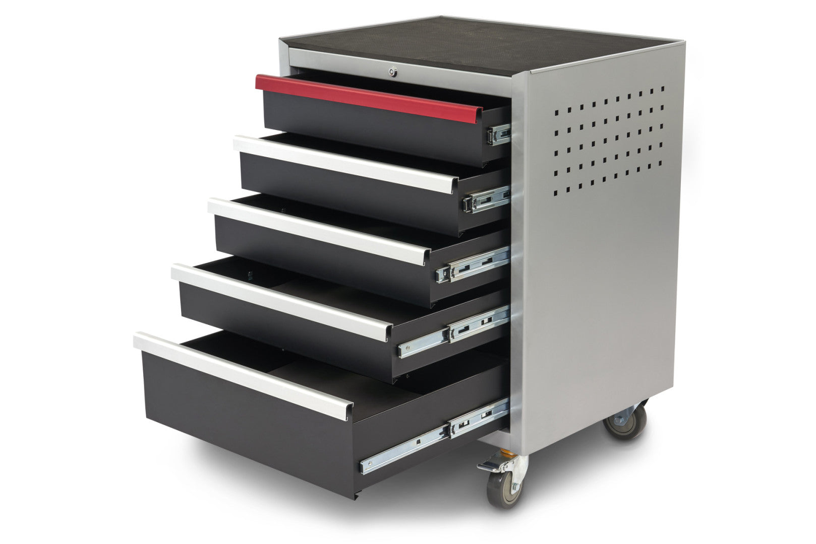 Dielenská skrinka na kolieskach - vozík na náradie s 5 zásuvkami