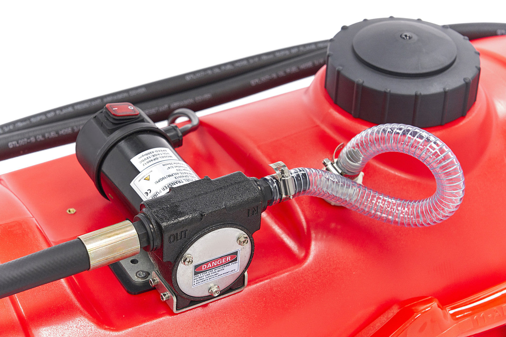 Mobilná čerpacia stanica na čerpanie nafty s nádržou 100l 40l/min 12V HBM