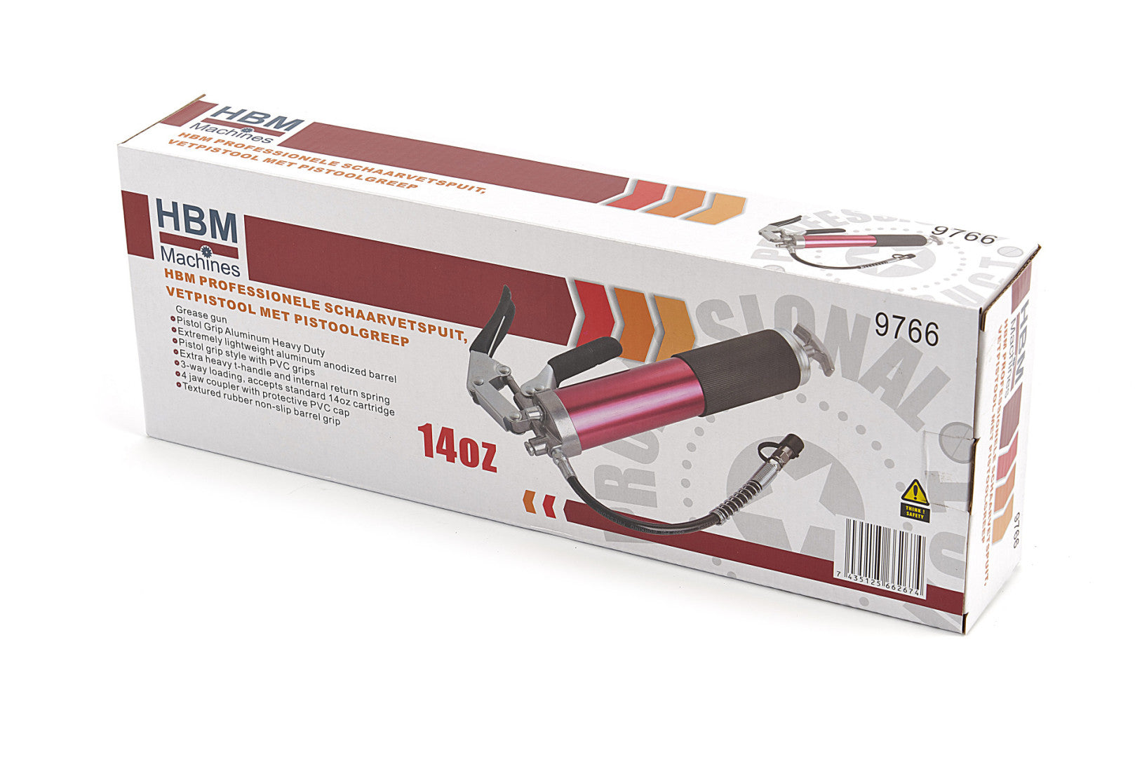 Profesionálna ručná mazacia pištoľ - pumpa HBM model 2