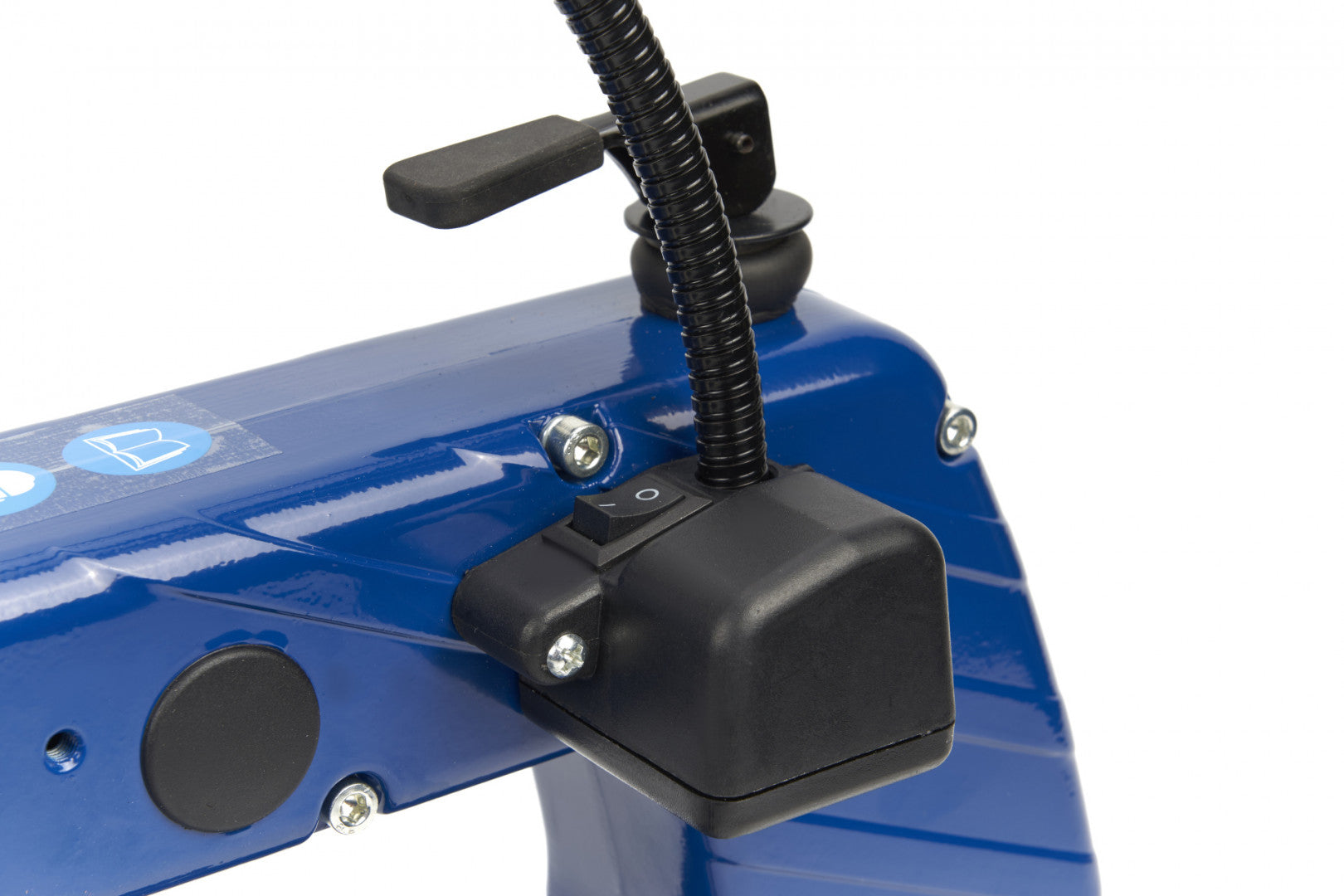 Vertikálna dekupážna píla 120 W s LED lampou HBM