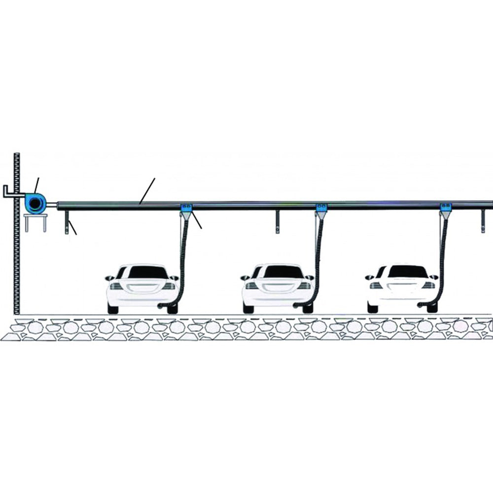 Hliníková koľajnica - lišta s tesnením 4m