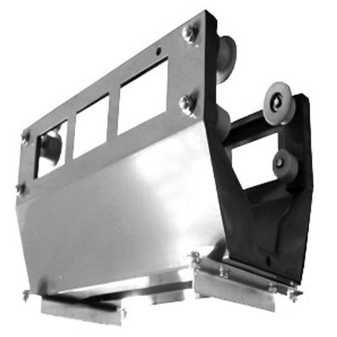 Vozík pre odsávač výfukových plynov na koľajnici