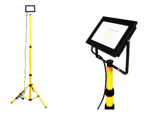 LED lampa so statívom, nastaviteľná trojnožka, 5500K, 50W