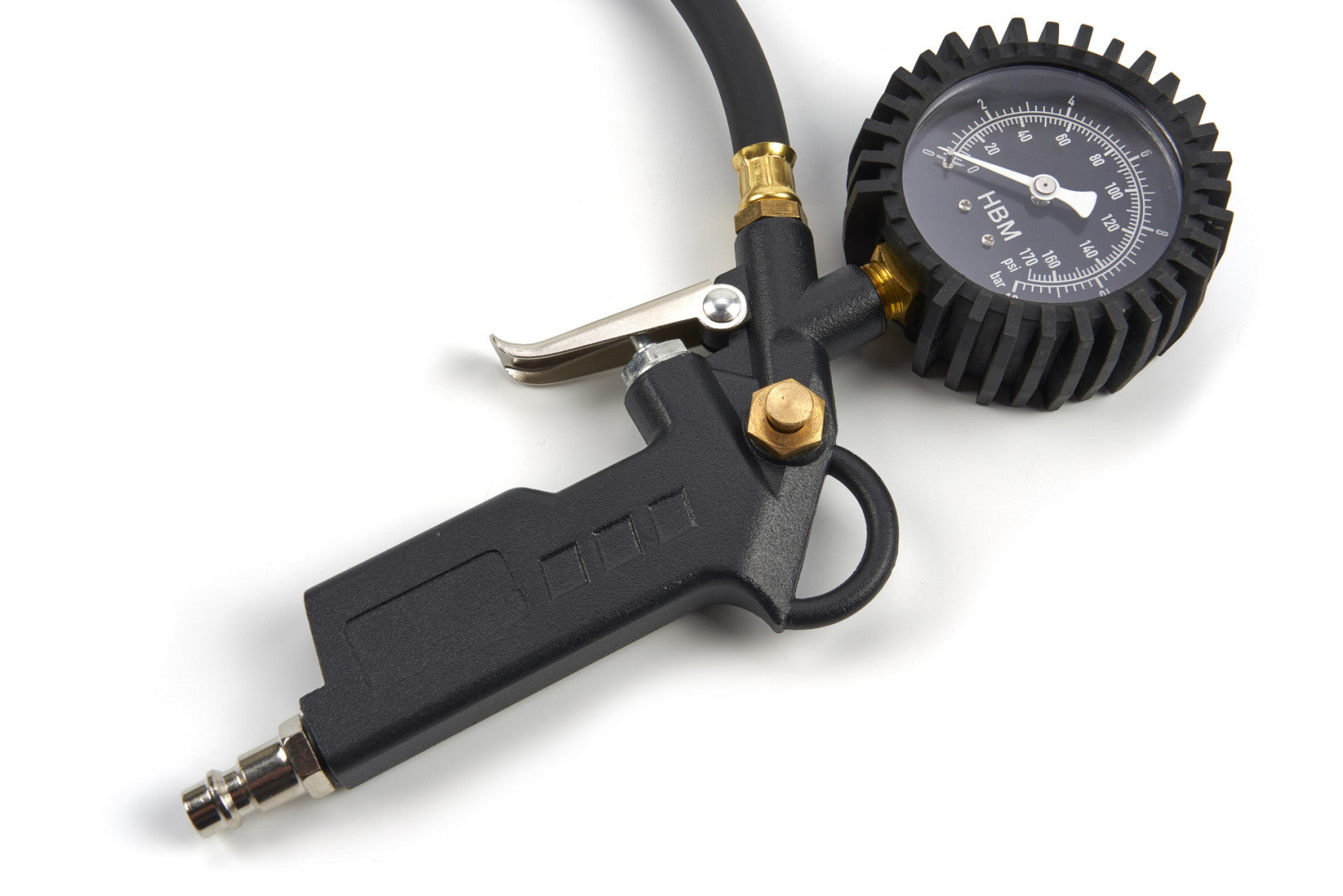 Pištoľ na hustenie pneumatík s manometrom súrava 8 dielov HBM Machines Holandsko