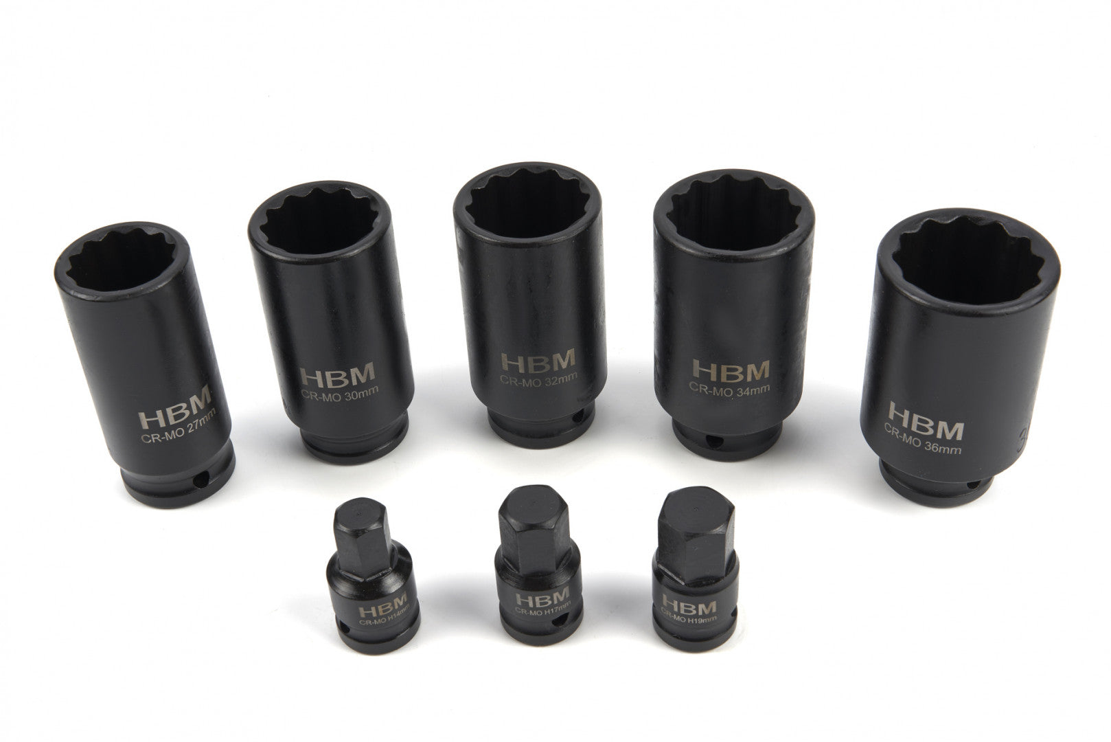 Sada rázových kľúčov na náboje a polosie, 8 kusov hbm