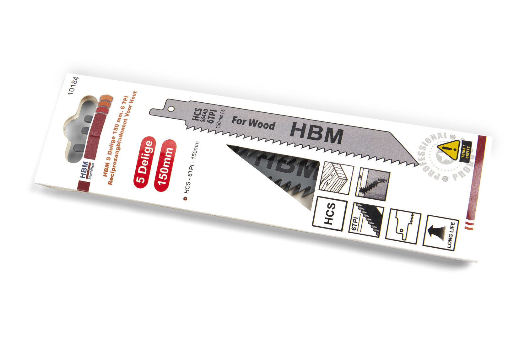 Sada 5 pílových listov na drevo pre priamočiaru pílu 150mm, 6 TPI