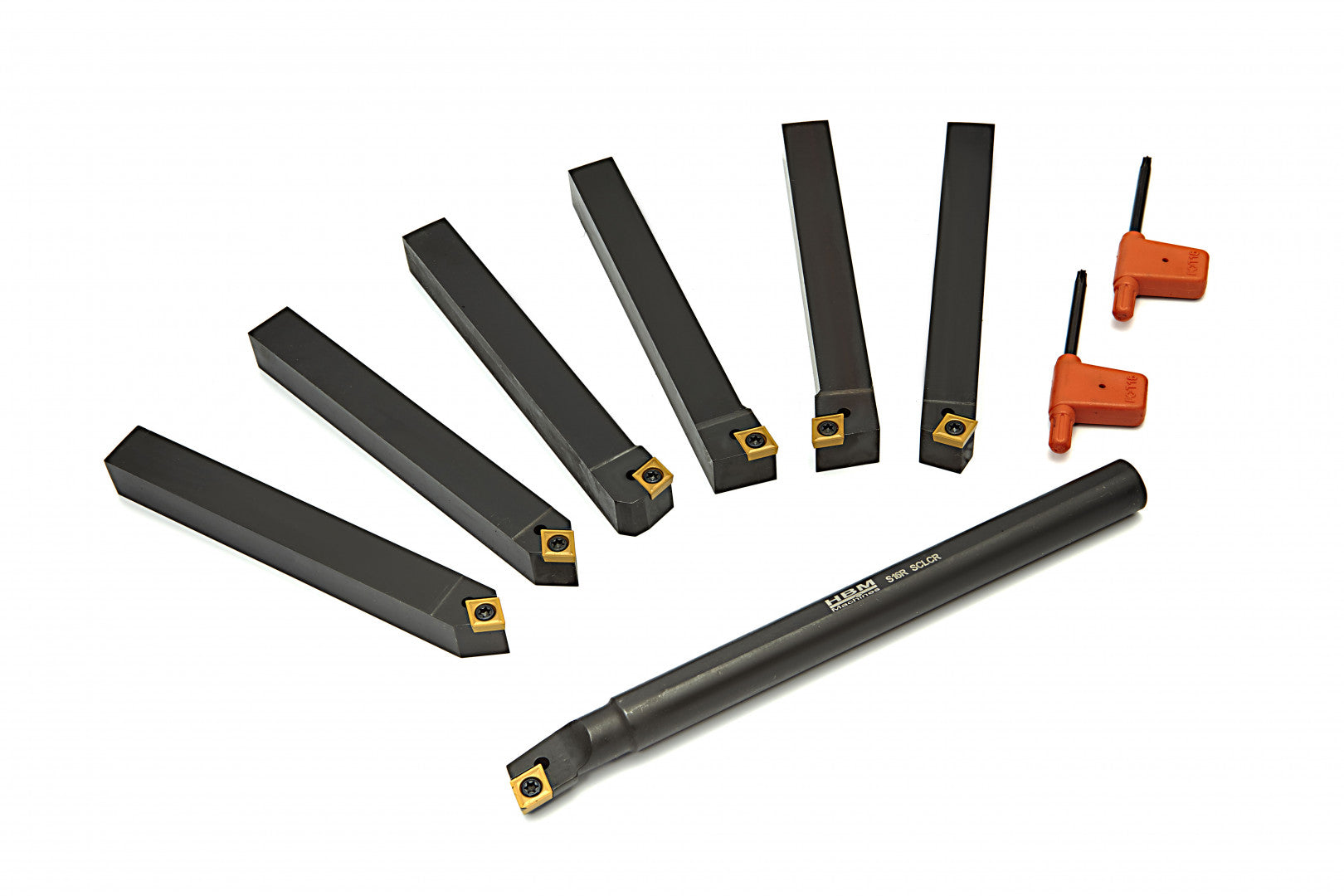 Sada 7 sústružníckych nožov 12 x 12 s karbidovou doštičkou HBM