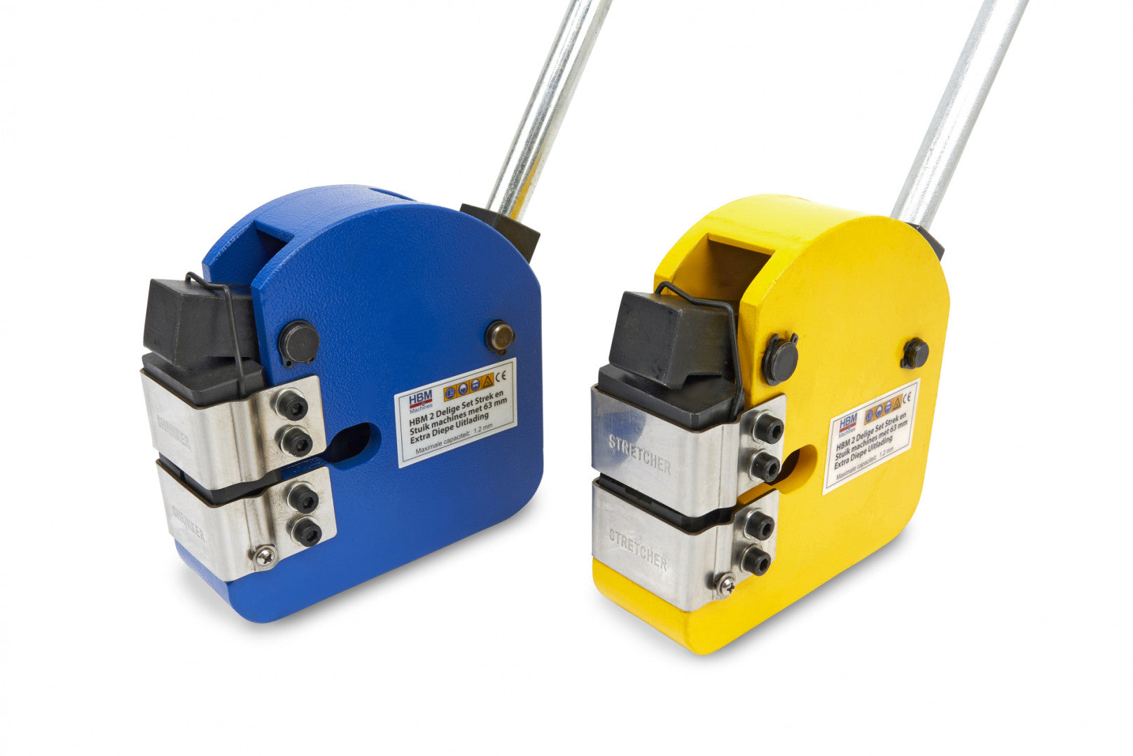 Stroj na spájanie a napínanie kovu 63 mm hbm