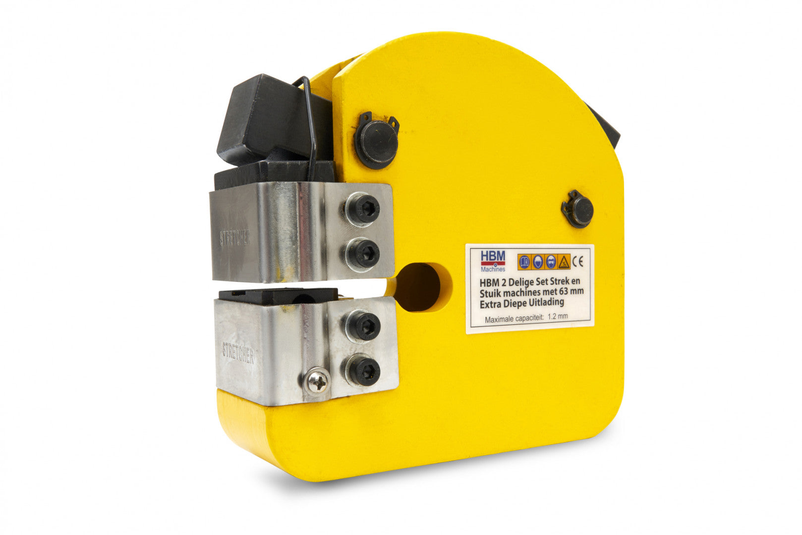 Stroj na spájanie a napínanie kovu 63 mm hbm