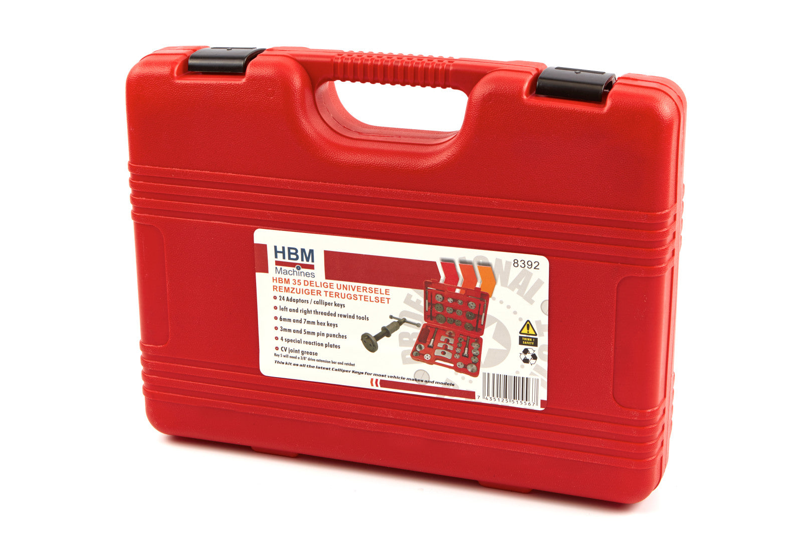 Sada na vytláčanie brzdových valčekov - 35ks HBM