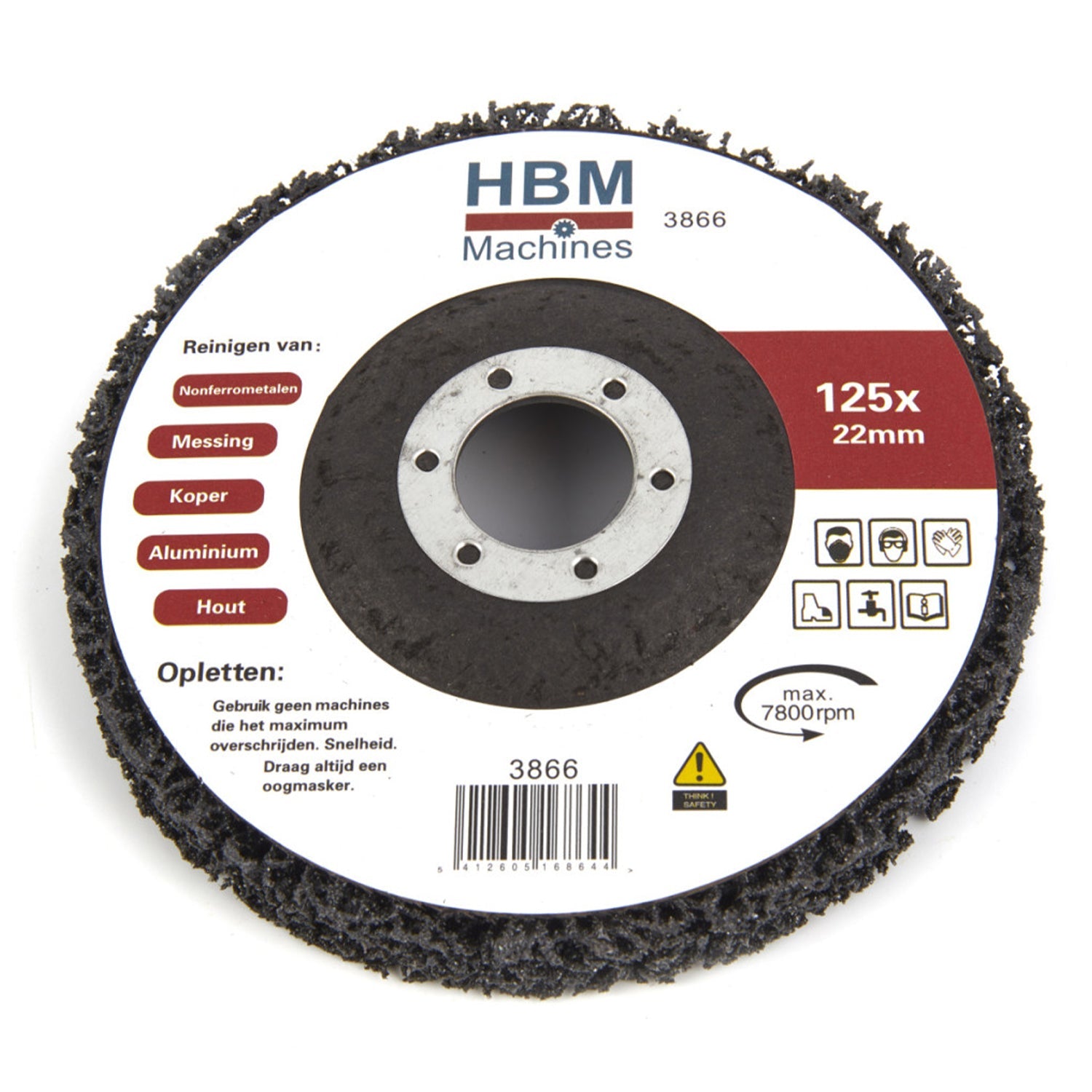 Brúsny kotúč - čistiaci a leštiaci 125mm HBM