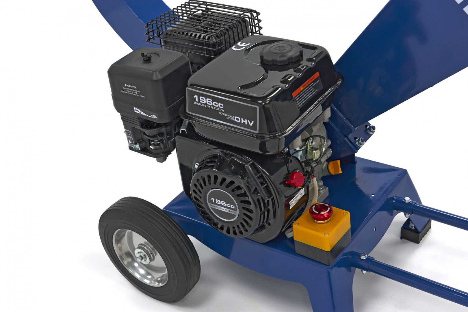 Benzínový motorový drvič - štiepkovač konárov 6,6hp, 196cm3 HBM