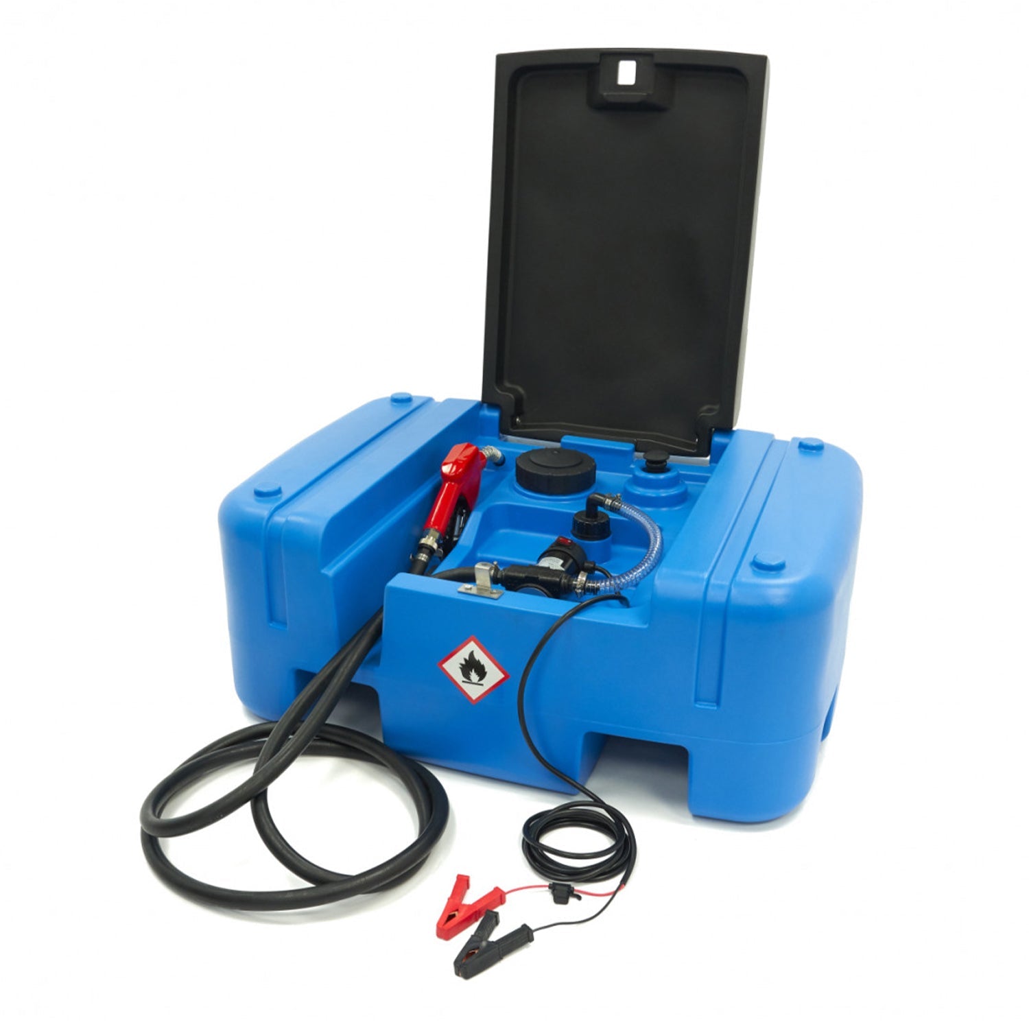 Mobilná čerpacia stanica na čerpanie nafty 12V s nádržou 200l HBM