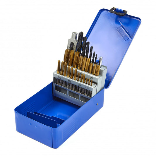 Sada vrtákov a závitníkov M3 - M12, 29ks HBM