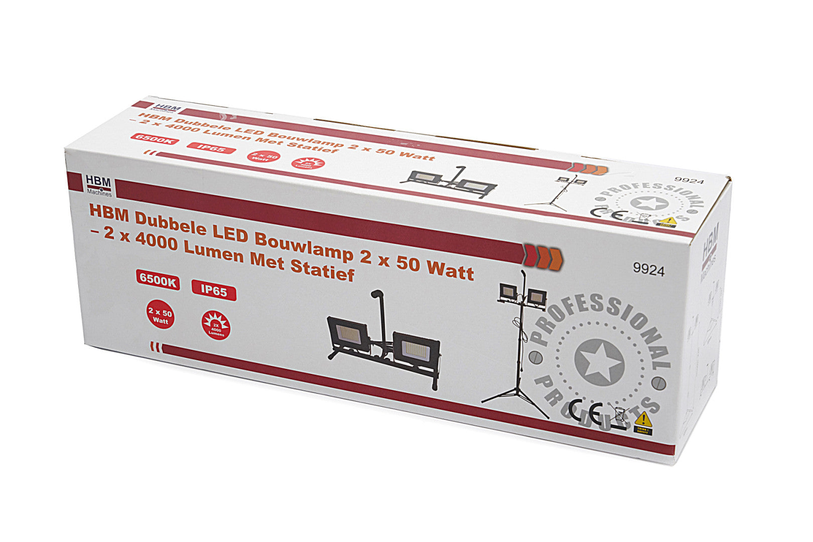 LED lampa so statívom - 2 × 50W, 2 × 4000lm